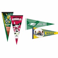 Drapeaux triangulaires personnalisés, bannières imprimées en vinyle, feutre, nylon pour les écoles, les événements sportifs, les salons professionnels, les concessionnaires automobiles