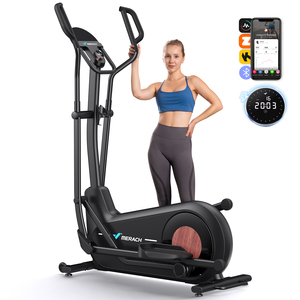 MERACH E27 <span class=keywords><strong>Elliptique</strong></span> pour la maison, <span class=keywords><strong>machine</strong></span> <span class=keywords><strong>elliptique</strong></span> à pas de 18,5 pouces, système de transmission magnétique hyper silencieux - Product Image 1
