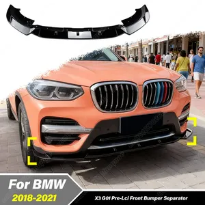 Pour X3 G01 Pré-LCI 2018 2019 2020 2021 – Accessoires de Décoration et Protection du Lèvre Inférieur du Pare-chocs Avant Automobile - Product Image 1