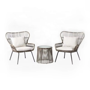 Conjunto de <span class=keywords><strong>muebles</strong></span> de jardín de exterior Silla tejida de ratán <span class=keywords><strong>Muebles</strong></span> de jardín de <span class=keywords><strong>aluminio</strong></span> para jardines y terrazas - Product Image 3