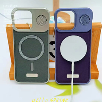 Coque de téléphone portable BAILI Factory, style très vendu, autocollant aromatique, magnétique, sans cadre, effet métal nu, toucher lisse, pour iPhone
