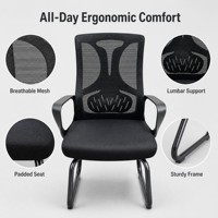 Chaise de bureau exécutive en tissu maillé sur mesure au design contemporain, chaise de bureau ergonomique élégante pour le personnel
