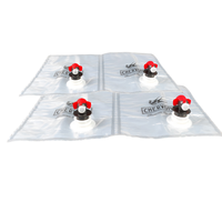 Sac intérieur stérile transparent de 2 litres, sac à boisson haute barrière résistant à la pression, valve papillon, sac PE écologique