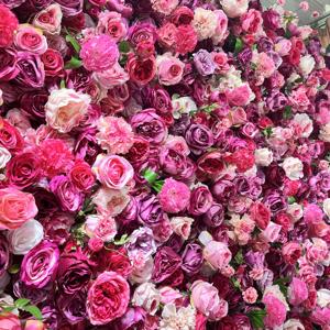 Ramo de Damas de Honor SPR, Pared de Flores de Rosas Terminadas de 8 pies x 8 pies <span class=keywords><strong>para</strong></span> Bodas, Fiestas de Cumpleaños, Hoteles, Hogar, Baby Shower, Bar - Product Image 3