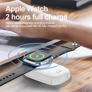 미니 카가 Inalambrica 스마트 시계 무선 충전기 휴대용 애플 시계 충전기 키 체인 iWatch 시리즈 자기 전원 은행 - Product Image 4