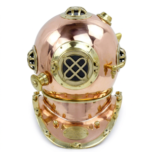 Vintage Maritime Nautical Diving Helmet Decor Sculpture Metal Custom Color & Logo Patriotism Style Home Decoration - Product Image 1