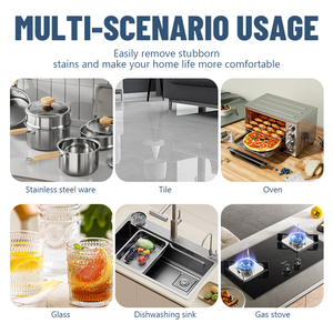 Tablettes de nettoyage multi-usages pour salle de bain, cubes de nettoyage effervescents, tablettes nettoyantes multi-surfaces effervescentes pour éliminer les taches - Product Image 5