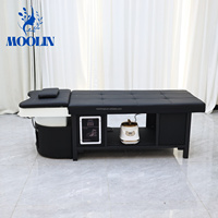 Lit de lavage capillaire MOOLIN moderne pour spa thaïlandais, couleur personnalisable, mobilier de salon japonais pour salle de bain
