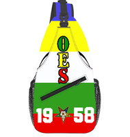Sac de Poitrine OES à Prix d'Usine, Sac à Dos de Sport et de Voyage, Sac à Bandoulière Personnalisé pour Cadeau de Sororité/Fraternité, Commande de l'Ordre de l'Étoile d'Orient