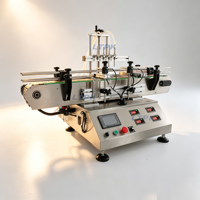 Machine de remplissage de liquides à pompe magnétique LT-MPF4B avec contrôle de vitesse indépendant pour boissons, lait, sauces, vin, parfums