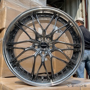Jantes forgées VEROS Custom16, 17, 18, 19 pouces, concaves profondes, design multi-branches poli, pour <span class=keywords><strong>Ferrari</strong></span>, Bugatti, McLaren, Aston - Product Image 4