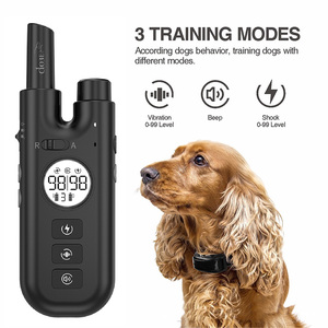 Wasserdichte elektrische Fernbedienung Wiederauf lad bares Hunde trainings halsband Stop Barking <span class=keywords><strong>3</strong></span> Trainings modus Beep Vibration Hundes chock halsband - Product Image 2