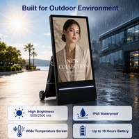 Quiosco al aire libre con batería personalizable para uso de instalación de piso de soluciones de publicidad de señalización digital portátil