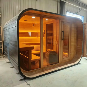 <span class=keywords><strong>Sauna</strong></span> Esterna Tradizionale ed Elegante in Legno di Cedro, Mini <span class=keywords><strong>Sauna</strong></span> <span class=keywords><strong>a</strong></span> <span class=keywords><strong>Legna</strong></span> per 1-2-4 Persone, 2400 Wide 110v, per Giardino/Cortile - Product Image 4