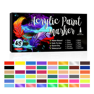 Stylo marqueur imperméable à l'eau <span class=keywords><strong>pour</strong></span> <span class=keywords><strong>adulte</strong></span>, 12 couleurs, peinture acrylique - Product Image 5