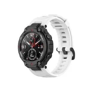 Correa de Reloj Deportiva de Silicona Suave para <span class=keywords><strong>Huami</strong></span> <span class=keywords><strong>Amazfit</strong></span> <span class=keywords><strong>T</strong></span>-<span class=keywords><strong>Rex</strong></span> A1918, Correa de Repuesto - Product Image 5