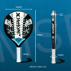 Palas de Pádel de Fibra de Carbono 3K 12K, Forma Redonda, Lágrima, Diamante, Raqueta Personalizada, Venta al Por Mayor de Fábrica OEM - Product Image 6