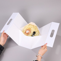 Boîte cadeau magnétique pliable avec poignée découpée, sac cadeau rigide en papier portable pour mariage, anniversaire, festival, emballage