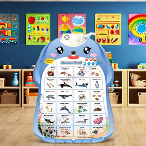 Offre Spéciale animaux indonésiens Fruits légumes Professions lettres <span class=keywords><strong>Audio</strong></span> tableau mural parlant affiche jouets éducatifs pour enfants - Product Image 6