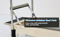 Appareil de Pilates Reformer Maple avec tour complète pour la maison, équipement de fitness favorisant la force du tronc et la flexibilité
