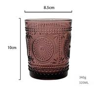 Verre à eau coloré en verre avec motif tournesol, base plate, pour douche nuptiale, mariage, décoration de table à la maison