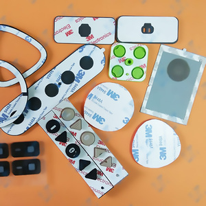 Tùy chỉnh màu sắc khác nhau và hình dạng miếng đệm <span class=keywords><strong>Silicone</strong></span> nút trở lại Phụ kiện cao su dính - Product Image 4