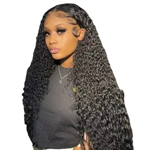 Brazilian Kinky Curly Wig Hd Lace,Preplucked Bleached Knots Human Hair Lace Wig For Women,100% Lace Front Wigs With Baby Hair