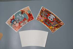 Gobelets en papier recyclables de qualité alimentaire, double face, enduits de PE, avec impression personnalisée pour les gobelets à boissons - Product Image 3
