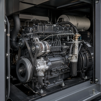 Groupe électrogène diesel silencieux de type canopy de 100 kW pour alimentation de secours d'urgence, triphasé 400 V 50 Hz