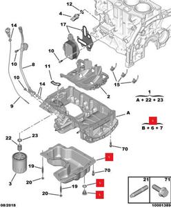 Convient aux <span class=keywords><strong>Peugeot</strong></span> New 308, 408, 308S, <span class=keywords><strong>2008</strong></span> et Citroën C3XR, C4L bacs d'<span class=keywords><strong>huile</strong></span> <span class=keywords><strong>moteur</strong></span> 9802366780 - Product Image 6