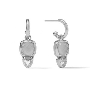 Milskye bijoux de charme de haute qualité plaqué or 14 carats argent 925 pivoine irisée rose <span class=keywords><strong>aquitaine</strong></span> duo cerceau charme boucle d'oreille - Product Image 4