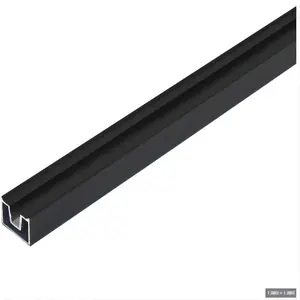 Poteau en aluminium de poteaux d'extrémité de coin de ligne <span class=keywords><strong>pour</strong></span> la clôture de WPC - Product Image 1