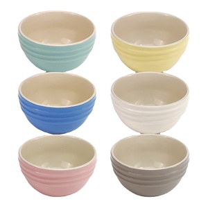 Vente en gros de petits bols mignons en céramique à relief bols à dessert en porcelaine <span class=keywords><strong>petit</strong></span> bol pour collation à la soupe de riz - Product Image 1