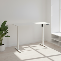 Bureau debout électrique intelligent de haute qualité avec plateau en fer et en bois, capacité de charge de 70 kg, garantie de 2 ans