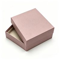 Contenedor de Regalo de Cartón Personalizado al por Mayor con Logotipo Estampado en Caliente, Pedido de Pequeños Lotes para Almacenamiento y Empaque de Anillos y Pendientes