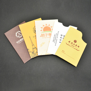 Venta al por <span class=keywords><strong>mayor</strong></span> de fábrica Fundas personalizadas para tarjetas VIP Funda personalizada para tarjetas de papel de hotel - Product Image 4