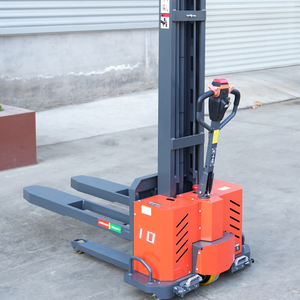 Taşınabilir Elektrikli Forklift, Bir Ton Taşıma Kapasiteli Kamyon İçin Tam Elektrikli Hidrolik Boşaltma Kendinden Kaldırmalı İstifleyici - Product Image 4