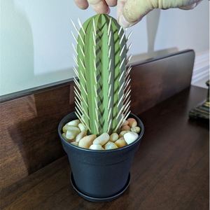 Dispensador de Palillos de Dientes con Forma de Cactus Artificial Impreso en 3D - Product Image 4