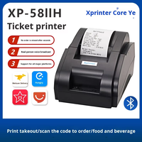 Imprimante thermique de reçus Xprinter XP-58IIH 58 mm USB 203 dpi 90 mm/s pour caisse enregistreuse de magasin de vêtements, boutique
