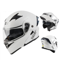 Casque de moto modulaire 91 150, casque intégral rabattable, coque en ABS, certifié DOT 3C, avec visière solaire