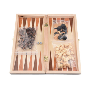 Bay Nghệ Thuật CM-CH-001 3-Trong-1 Bằng Gỗ <span class=keywords><strong>Backgammon</strong></span> Cờ Gấp Hội Đồng Quản Trị Bộ Cờ Cho Trẻ Em Thanh Thiếu Niên Người Lớn Unisex Sang Trọng - Product Image 5