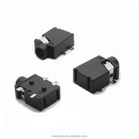 Connecteurs audio 3,5 mm femelle 6 broches Mono/Stéréo Jack pour téléphone Montage en surface Type SMD Boîtier en nylon Contact en laiton