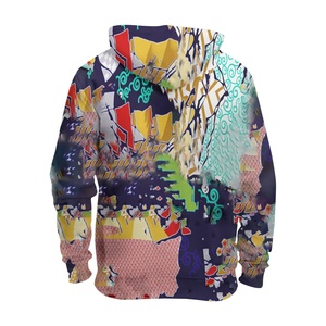 Sweat-shirt à capuche à manches longues pour homme, été, logo personnalisé ODM, 100% coton, respirant, avec poche - Product Image 2