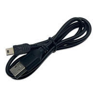 Mini Cable USB 2,0 Tipo A a Mini B Cable de carga trenzado para REPRODUCTOR DE MP3 Controlador PS3, GPS, Playstation 3, datos PDA