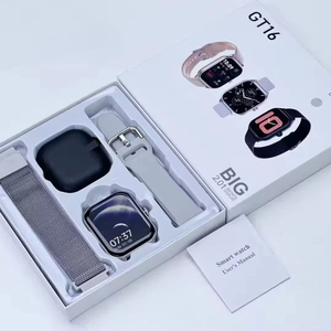 Reloj inteligente GT16 de moda barato con correas duales Correa de acero inoxidable Montre Connecte GTS4 Reloj Smartwatch para hombres y mujeres - Product Image 2