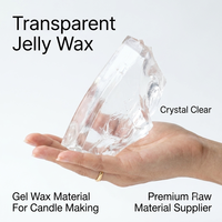 Cire de gelée transparente de qualité supérieure, cire de gel cristalline pour la fabrication de bougies, fournitures de bricolage, fabricant en gros