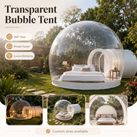 Tente bulle transparente gonflable d'extérieur en PVC pour observation des étoiles, maison-bulle, hébergement, camping, fête, événement, décoration, chambre moderne ciel étoilé