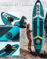 E SUP la planche à pagaie gonflable debout pour adultes à vendre à chaud est de 11 pouces de matériaux de planche de surf pour les sports nautiques par Esup