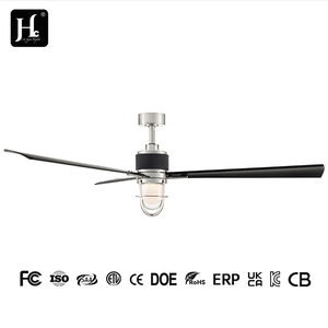 Ventilateur de plafond BLDC 52 pouces, 3 pales, télécommande, contrôle par application, éclairage, structure métallique, silencieux, économie d'énergie, refroidissement de l'air, garantie 2 ans - Product Image 1