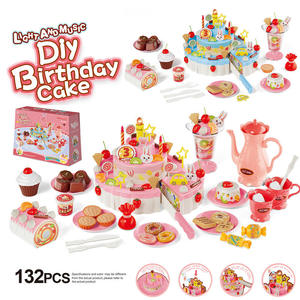 Nuevo Juguete de Cocina de Simulación <span class=keywords><strong>con</strong></span> Pastel de Cumpleaños de Tres Pisos de Fresas DIY, Música y Luz, Ideal como Regalo de Cumpleaños para Niños - Product Image 3